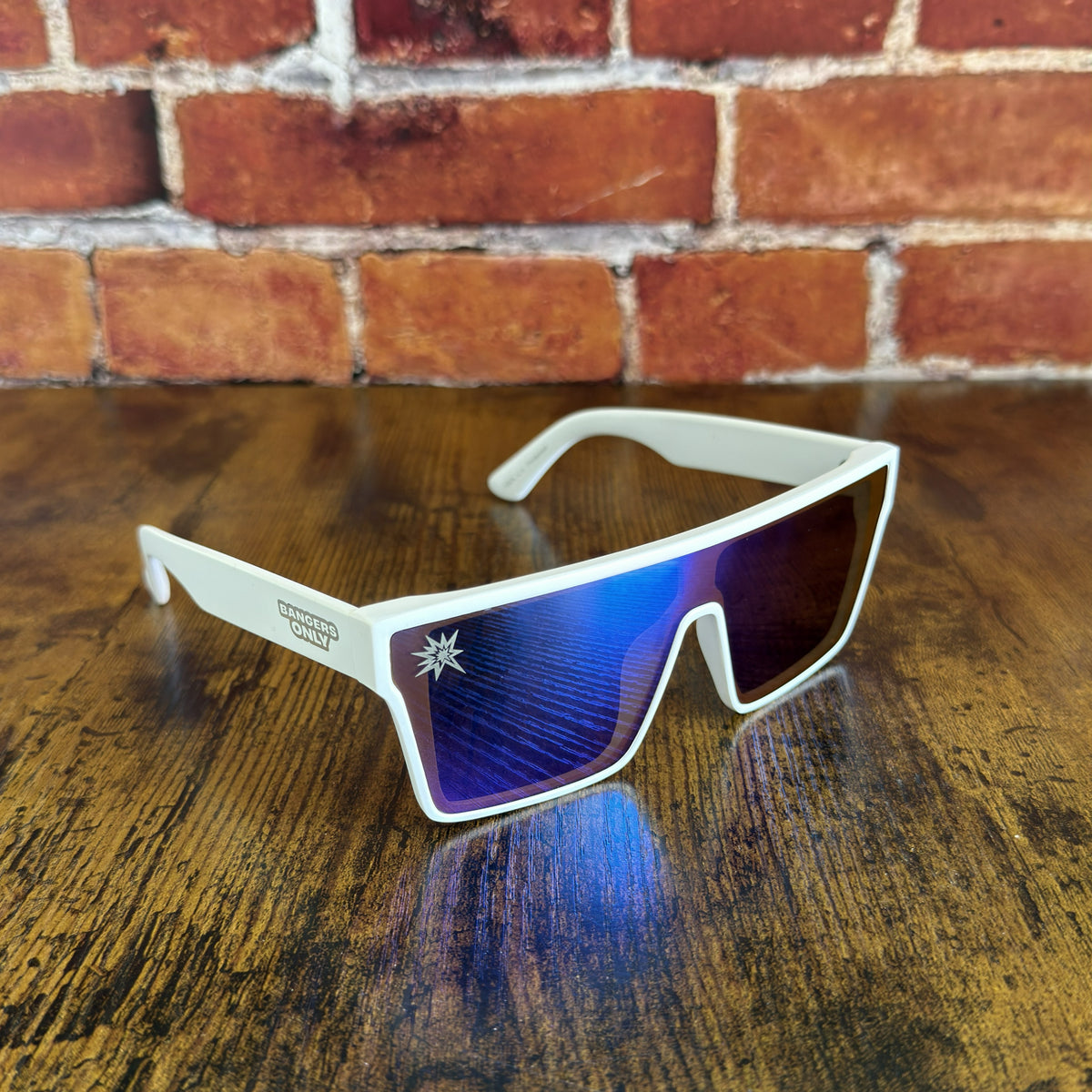 White & Multi-Colour Sunglasses