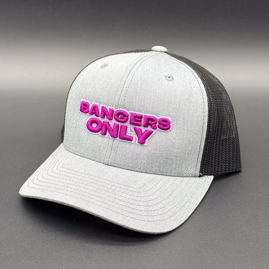 Bangers Only Trucker Hat: Concrete Orchid