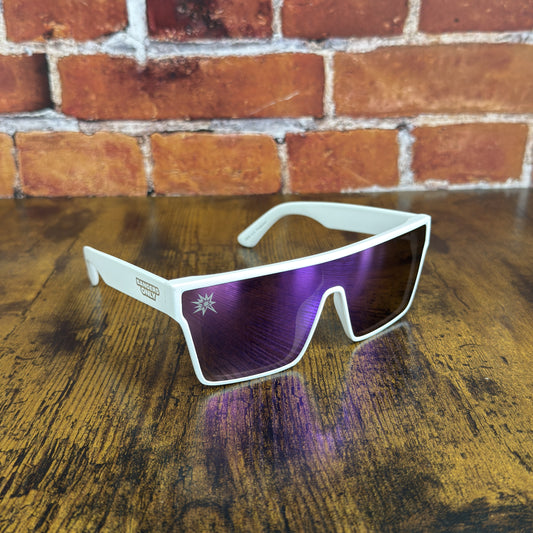 White & Purple Sunglasses